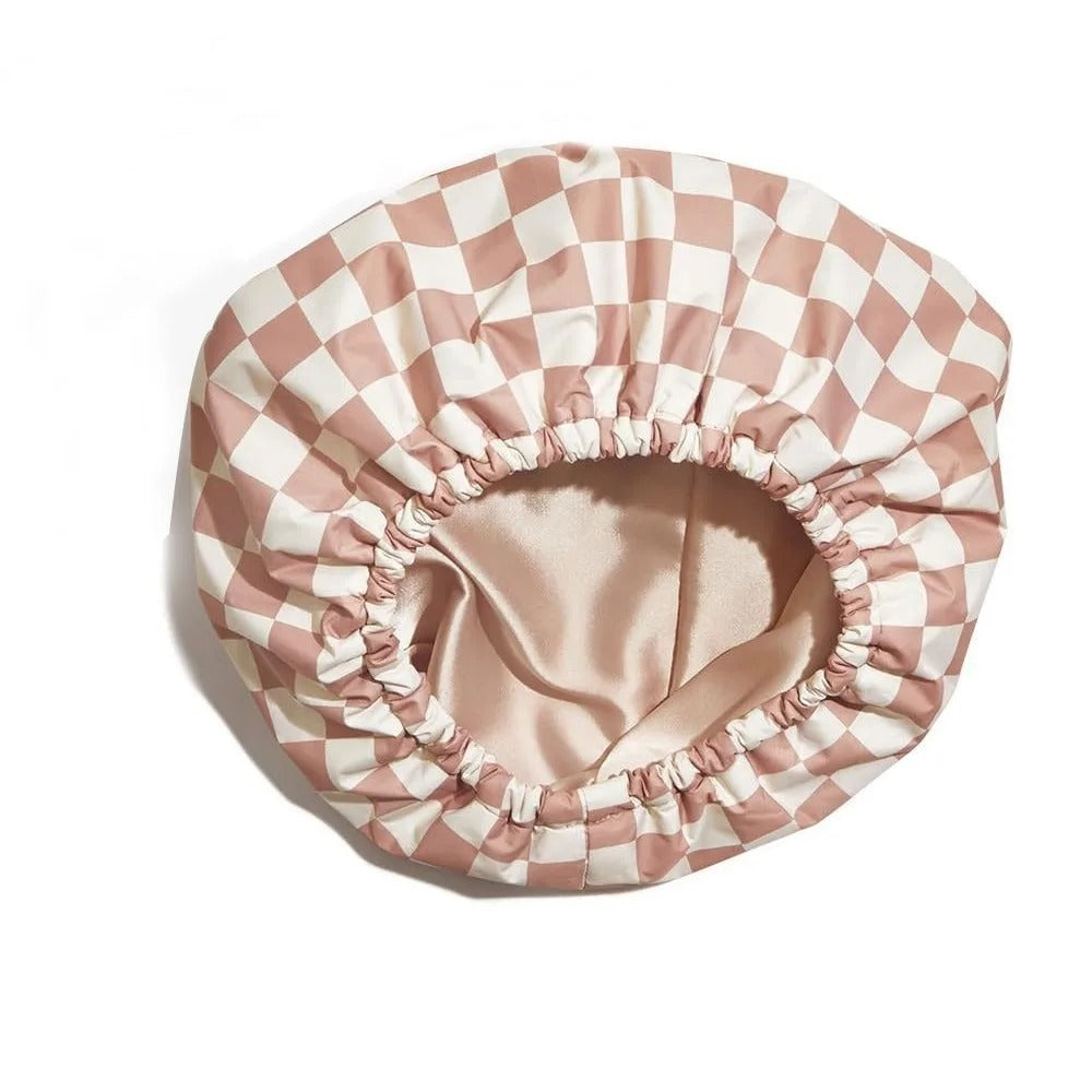 The Satin Lined Flexi Shower Cap