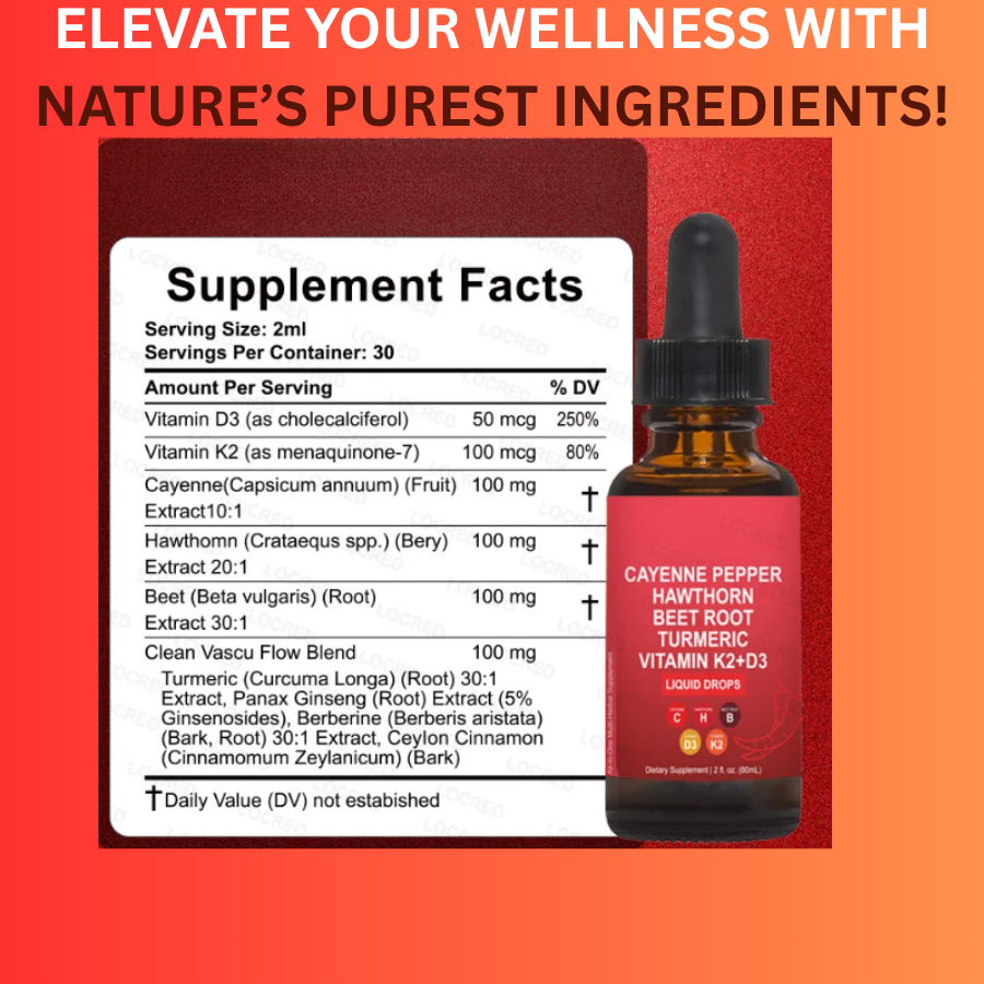 Cayenne Pepper Drops - Natural Liquid Drops 60ml