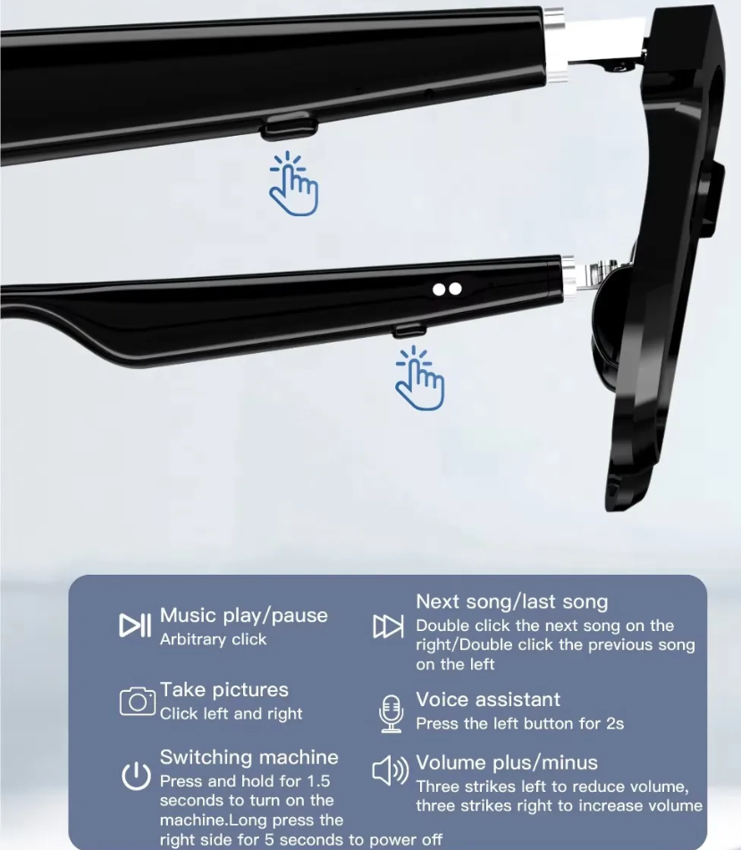 AT&Co. G01 Bluetooth Smart Sunglasses