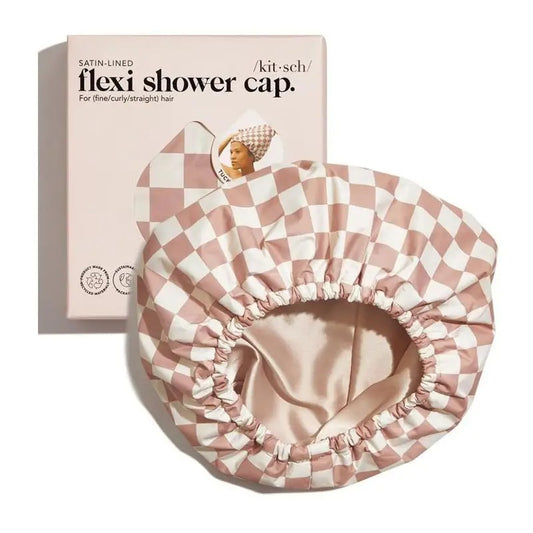 The Satin Lined Flexi Shower Cap