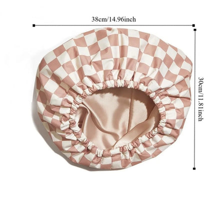 The Satin Lined Flexi Shower Cap